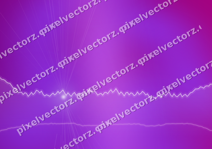 Glowing neon chart background in purple and blue