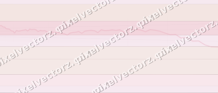Glowing neon chart background in pink and red