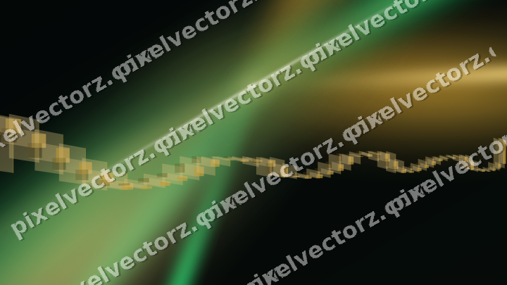 Glowing neon chart background in amber and green