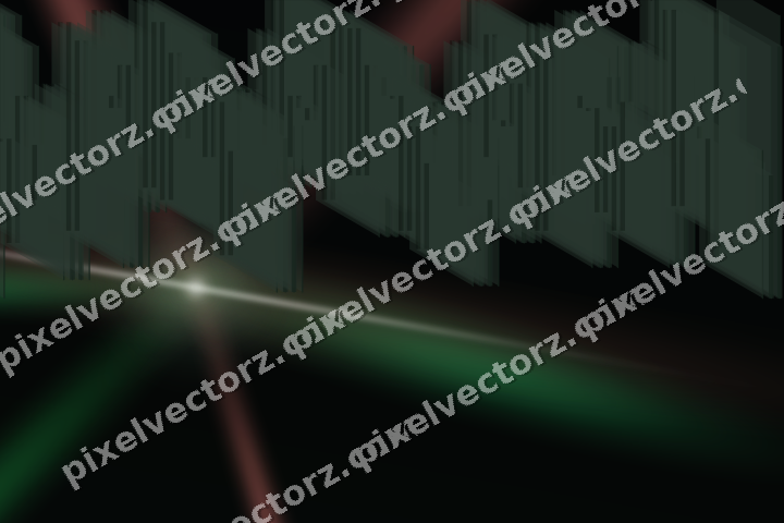 Glowing neon chart background in green and red