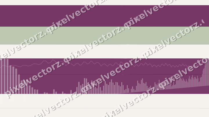 Glowing neon chart background in magenta and lime