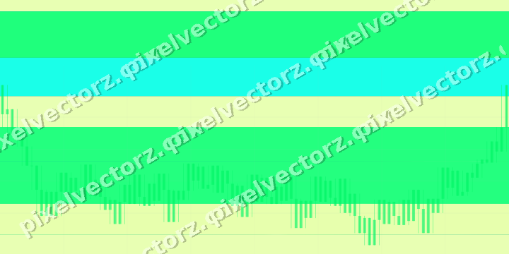 Glowing neon chart background in green and lime