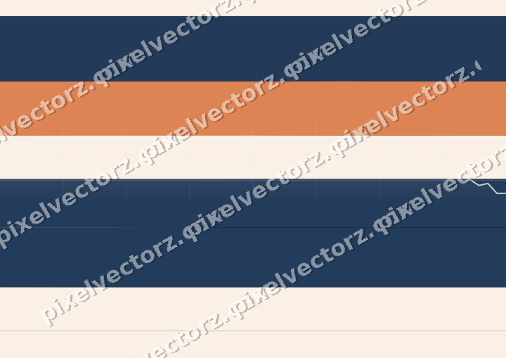 Glowing neon chart background in blue and orange