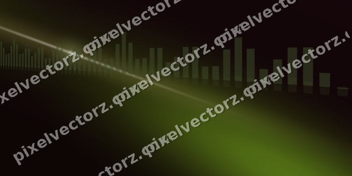 Glowing neon chart background in lime and pink