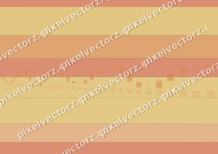 Glowing neon chart background in orange and amber