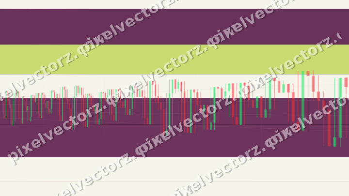 Glowing neon chart background in magenta and lime