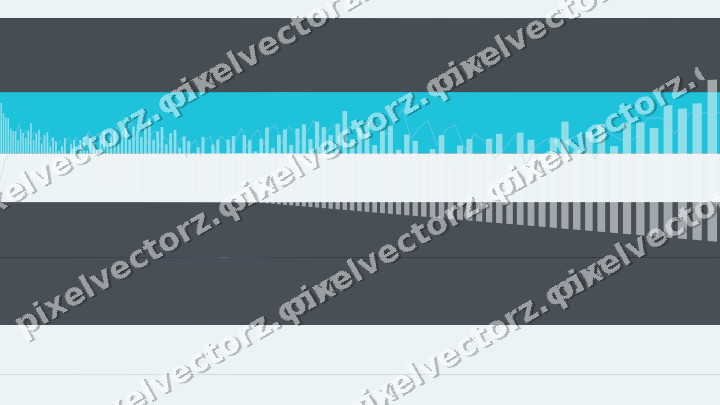 Glowing neon chart background in blue and teal
