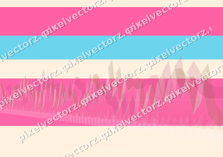 Soft pastel chart background in pink and cyan
