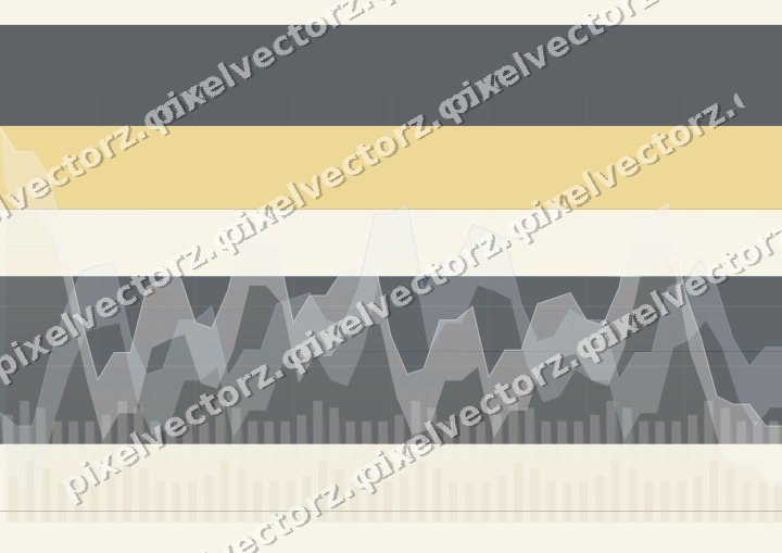 Glowing neon chart background in blue and amber