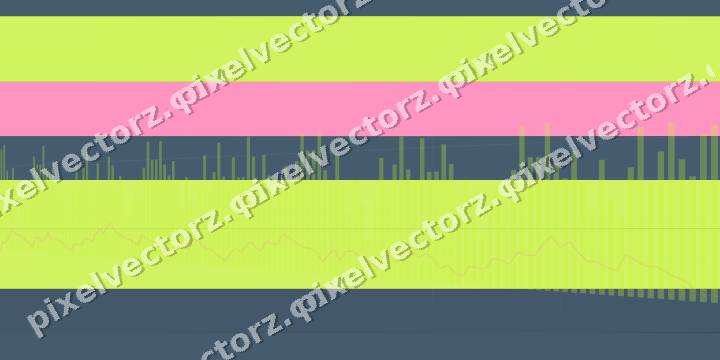 Glowing neon chart background in lime and amber