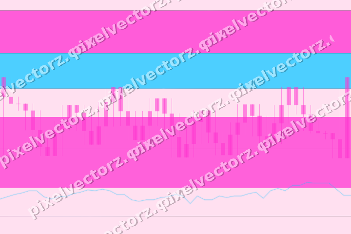 Glowing neon chart background in magenta and purple