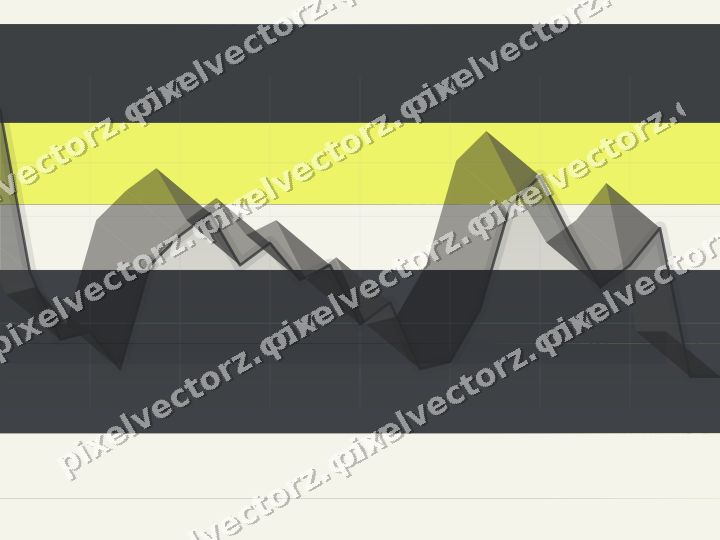 Glowing neon chart background in blue and yellow