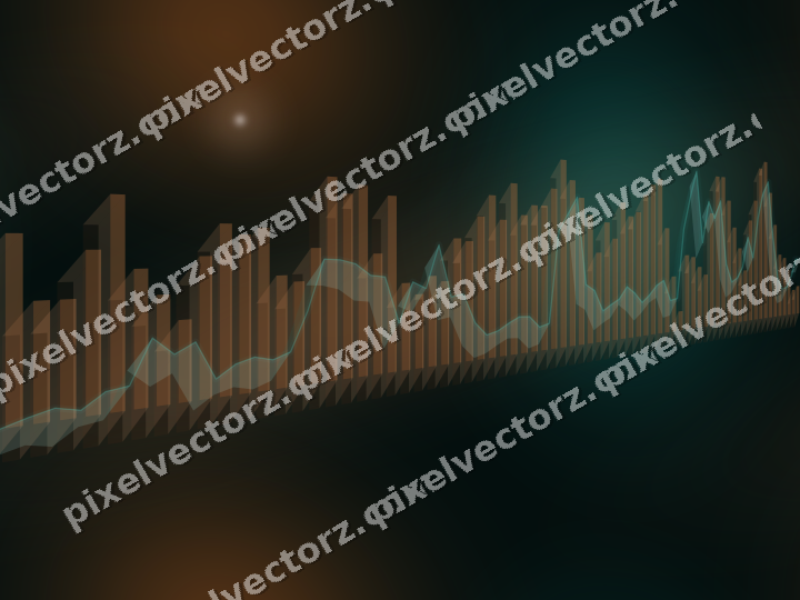 Nahtloser Neon Diagramm Hintergrund in Orange und Petrol