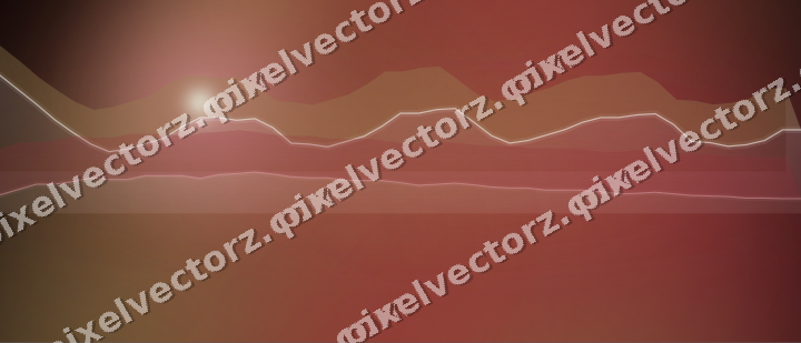 Glowing neon chart background in pink and red