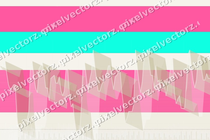 Glowing neon chart background in pink and orange