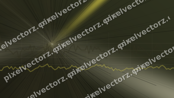 Glowing neon chart background in dark amber and yellow
