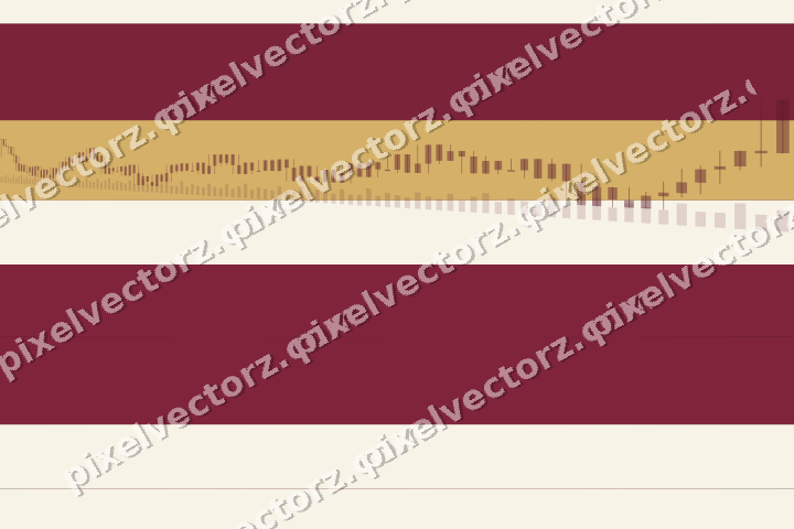 Glowing neon chart background in pink and amber