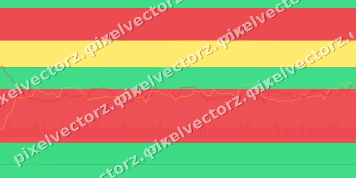 Glowing neon chart background in red and orange