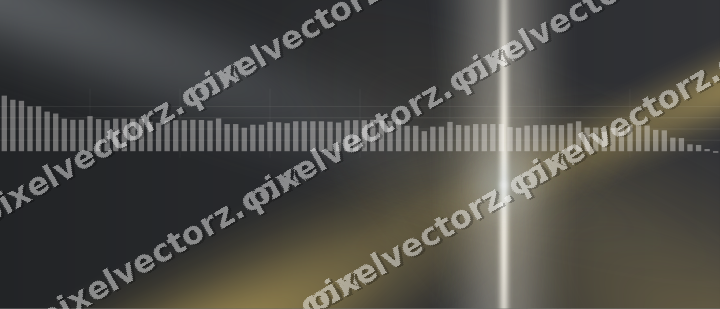 Glowing neon chart background in amber and grey