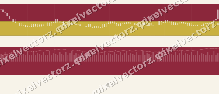 Glowing neon chart background in pink and red