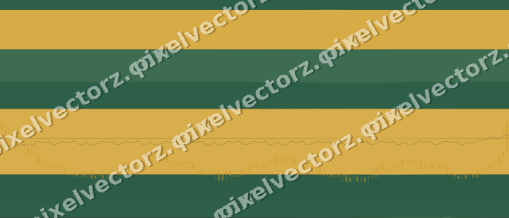 Glowing neon chart background in amber and green