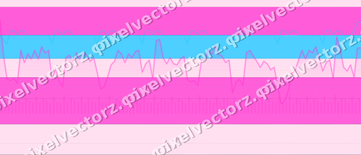 Glowing neon chart background in magenta and purple