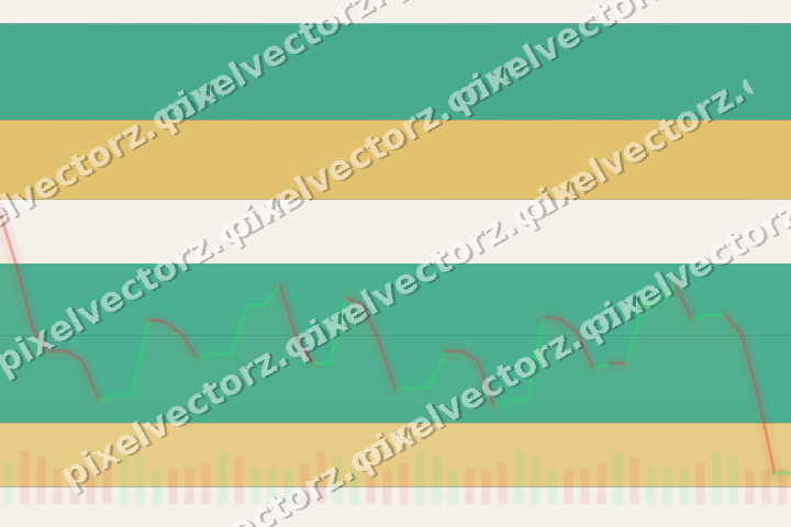 Glowing neon chart background in amber and green