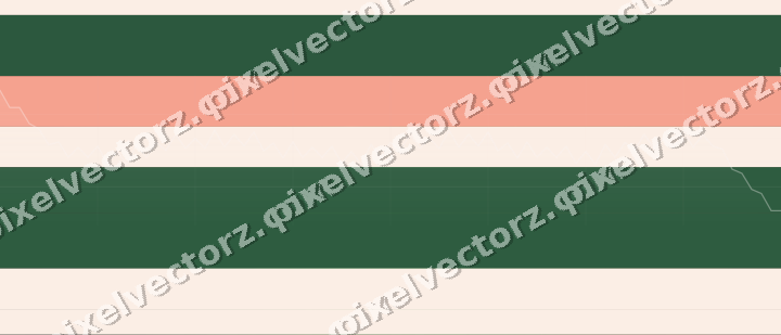 Glowing neon chart background in green and red