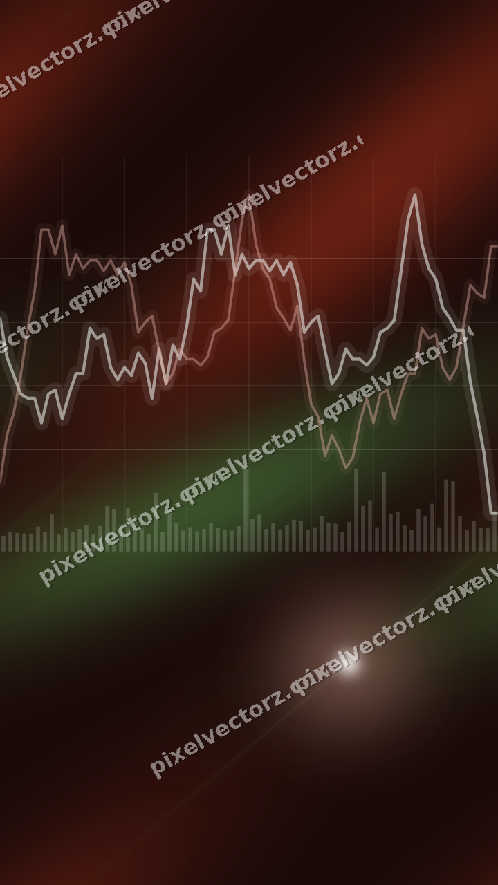 Nahtloser Neon Diagramm Hintergrund in Rot und Orange