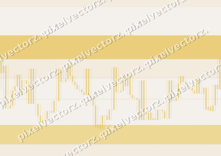 Glowing neon chart background in amber and pale orange