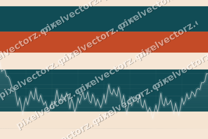Soft pastel chart background in dark teal and orange