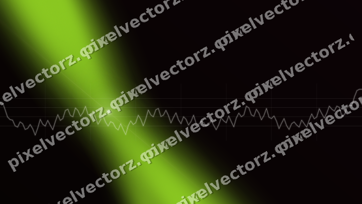 Glowing neon chart background in lime and pink