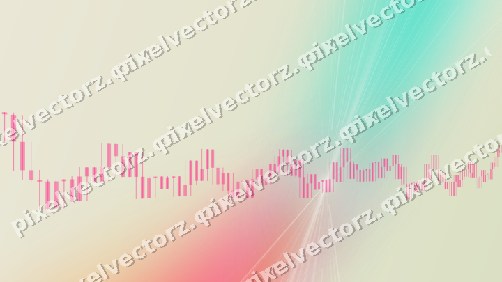 Soft pastel chart background in pink and orange