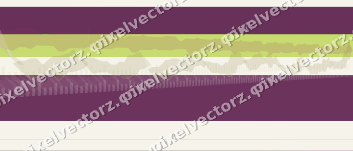 Glowing neon chart background in magenta and lime
