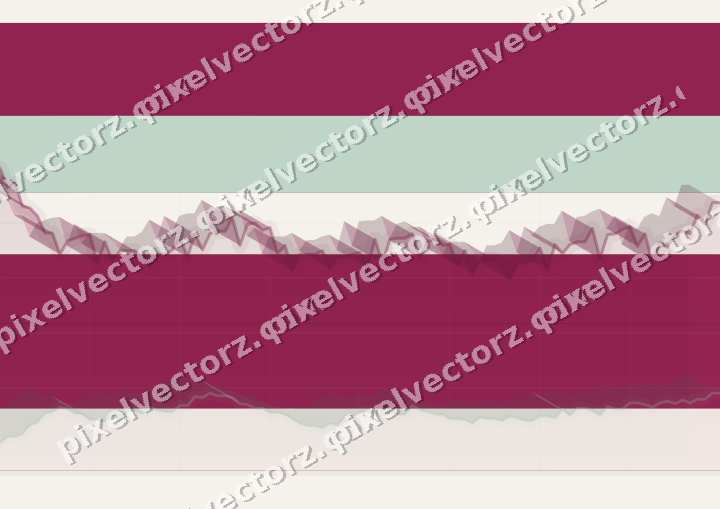 Glowing neon chart background in dark pink and green