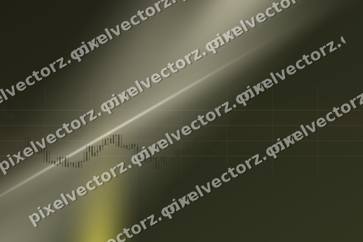 Glowing neon chart background in dark amber and yellow
