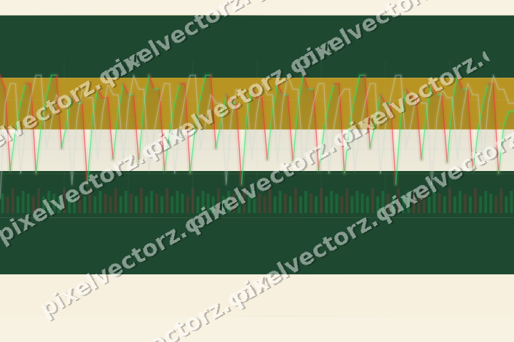 Soft pastel chart background in dark green and amber