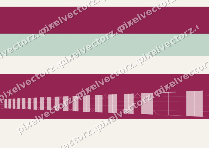 Glowing neon chart background in pink and green