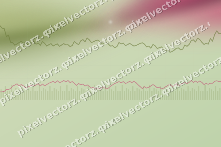Soft pastel chart background in lime and pink