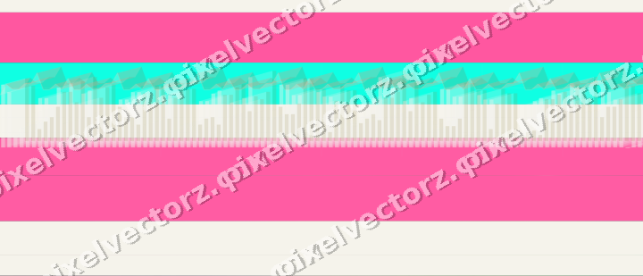Glowing neon chart background in pink and orange