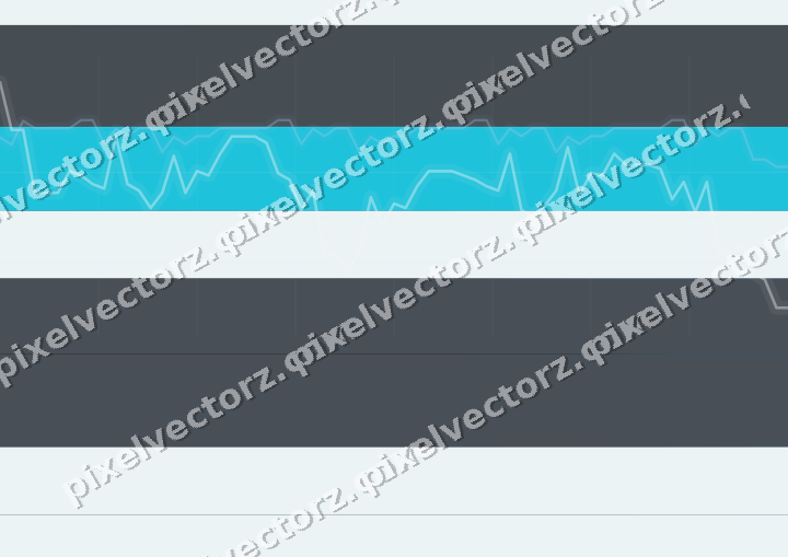 Glowing neon chart background in blue and teal