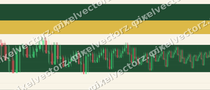 Glowing neon chart background in dark green and amber