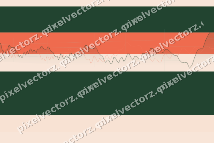 Soft pastel chart background in dark green and red