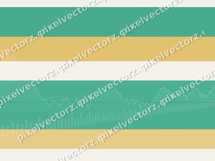Glowing neon chart background in amber and green
