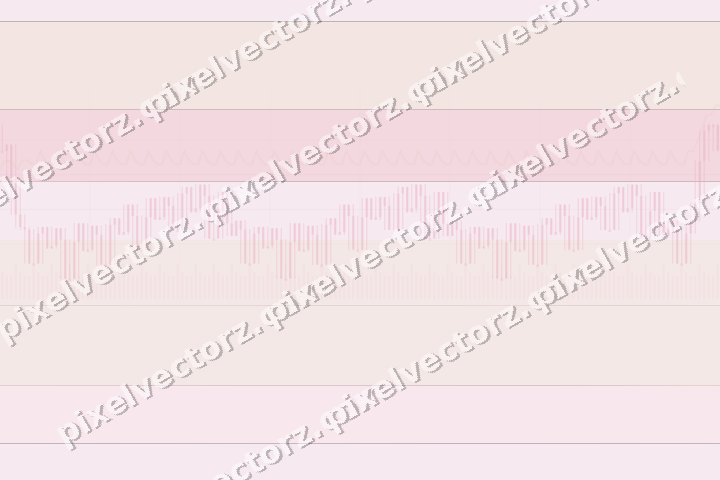 Glowing neon chart background in pink and red