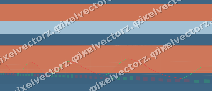 Glowing neon chart background in orange and cyan