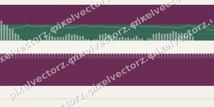 Glowing neon chart background in magenta and pink