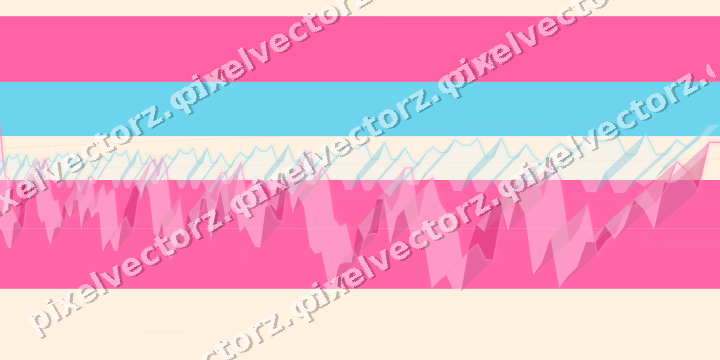 Soft pastel chart background in pink and cyan