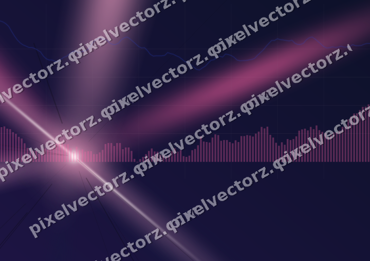 Leuchtender Neon Diagramm Hintergrund in Rosa und Blau