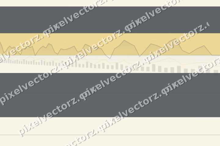 Glowing neon chart background in blue and amber